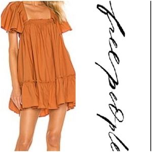 Free People Orange Women's Dress